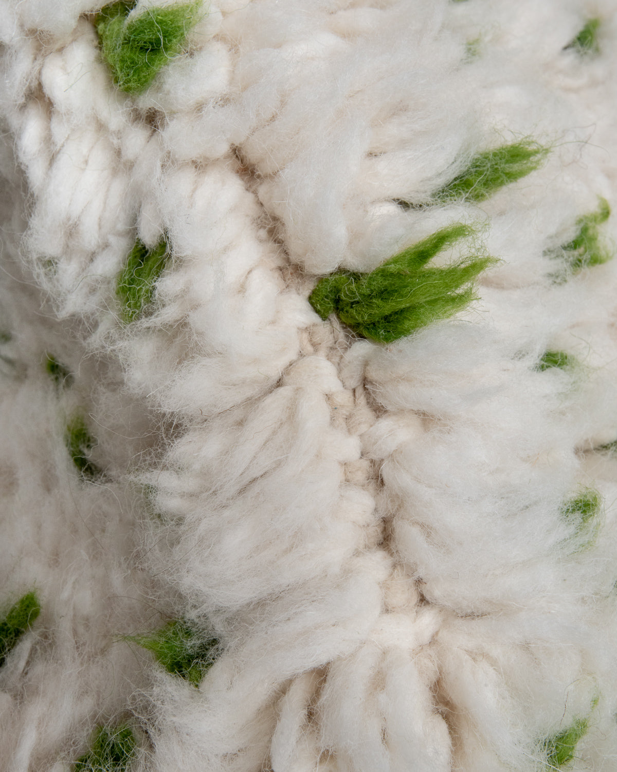 Modern, designer, handcrafted Berber rug from Morocco. Beniourain carpet with beautiful colours and patterns and fluffy wool texture.